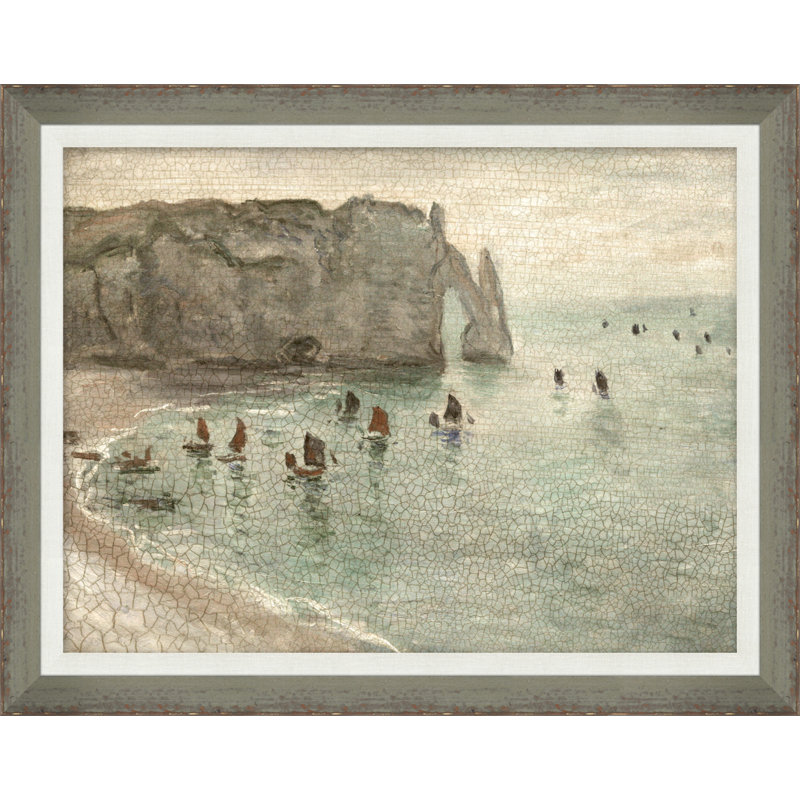 Ships Along The Coast Painting