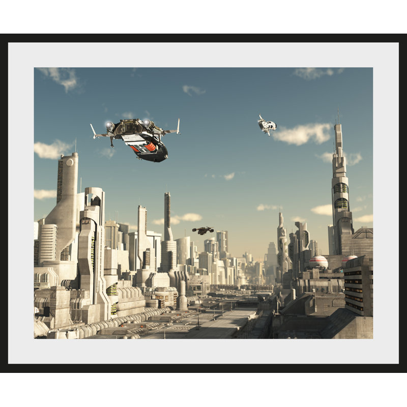 City - Single Picture Frame Print, 50 cm H x 40 cm W