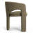 Modern Water-Resistant Linen Upholstered Dining Chairs Set Of 2 With Curved Open Back-2012279392