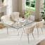 5-Piece Rectangle Glass Dining Table Set-980160709-980160710-980160729