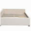 Lit plateforme moelleux avec port USB et 2 tiroirs-121110380