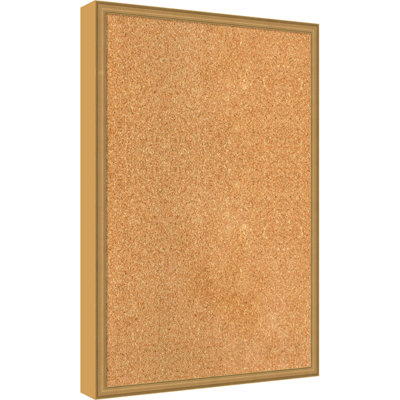 Natural Cork Board Edith Gold Framed Bulletin Board Pinboard