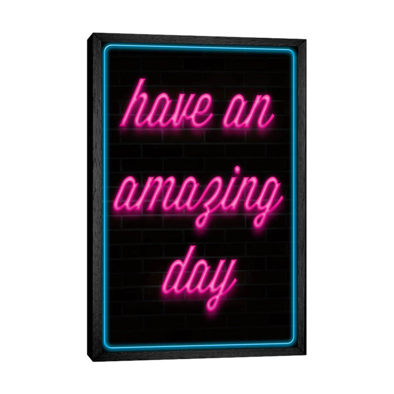 Print on Canvas, 66.04 cm H x 45.72 cm W, Black Framed