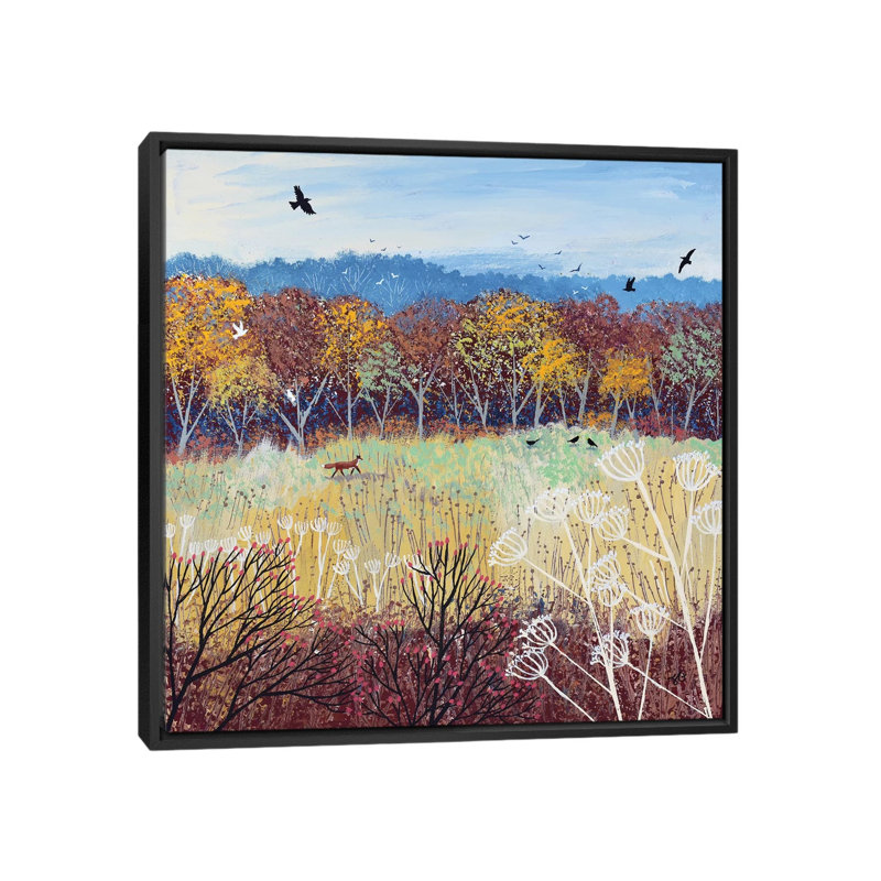 Or bruni par Jo Grundy, reproduction d’art, Pas de tapis, H 37 po x l 37 po x P 1,5 po, Toile avec cadre noir