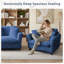 Oversized Armchair Deep Seat Single Sofa Accent Chair With Pillows For Living Room(Set Of 2)-132130913