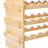 72 - Bottle Stackable Wine Rack, 3.74 Inch Shelf Height, Good For Lovers Modular Storage Smooth Wood Surface, Cellar