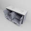 Meuble-lavabo double avec plateau en marbre de culture-515252964