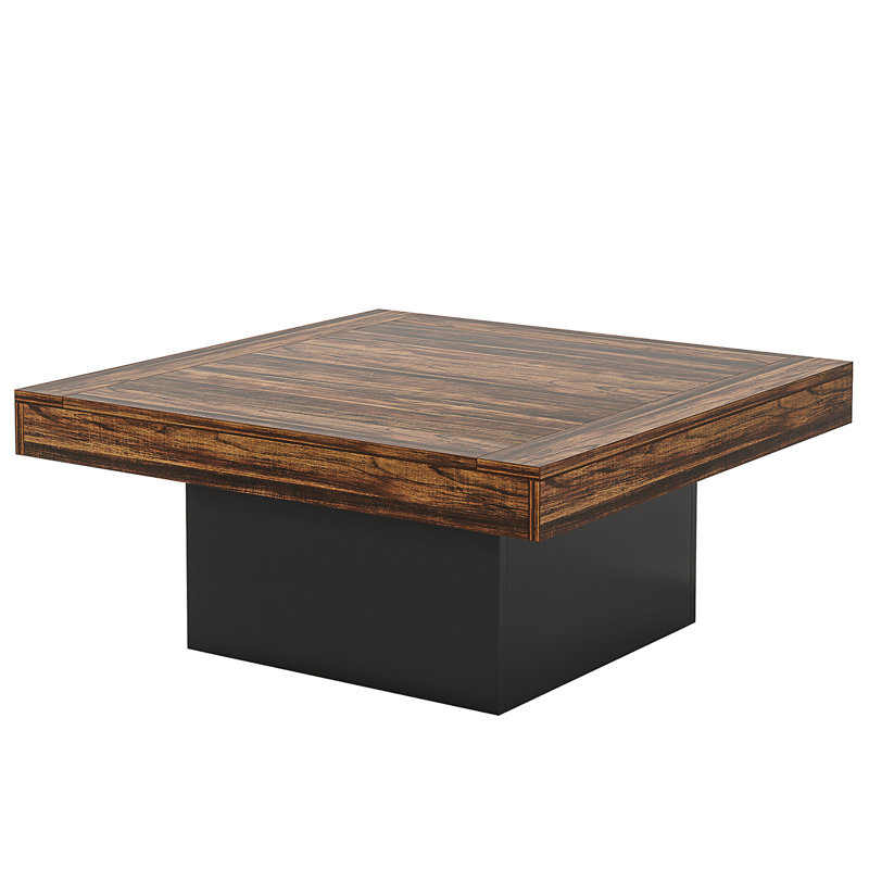 Table basse à DEL 35,4 pouces Farmhouse Square