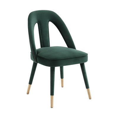 Velvet Solid Wood Slat Back Side Chair