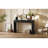 Entryway Table With Natural Wood Grain Finish, Console Table With Fluted Design, Oval Top And 2 Drawers For Entryway And Living Room-1594137324-1594137239