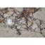 Table d'appoint en marbre rose naturel, variations de couleurs terreuses et forme hexagonale, convient aux espaces restreints veinant les tons, petites salles de bain