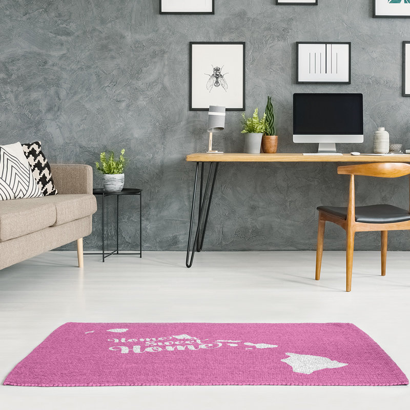 Tapis zone rose honolulu the home, Rectangle 5 pi x 7 pi, Non