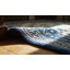 Antique Ningxia Chinese Geometric Beige 1850s Rug