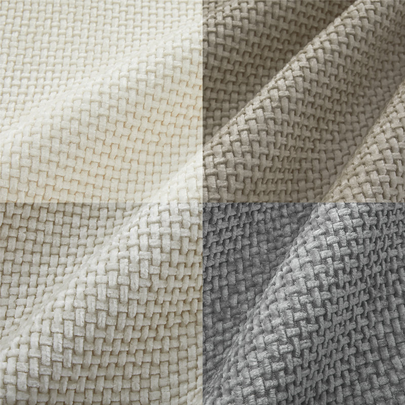 Throw Pillow Covers 16x16 Inch Soft Decorative Chenille Pillow Covers Cushion Covers, Cream, Square 16"