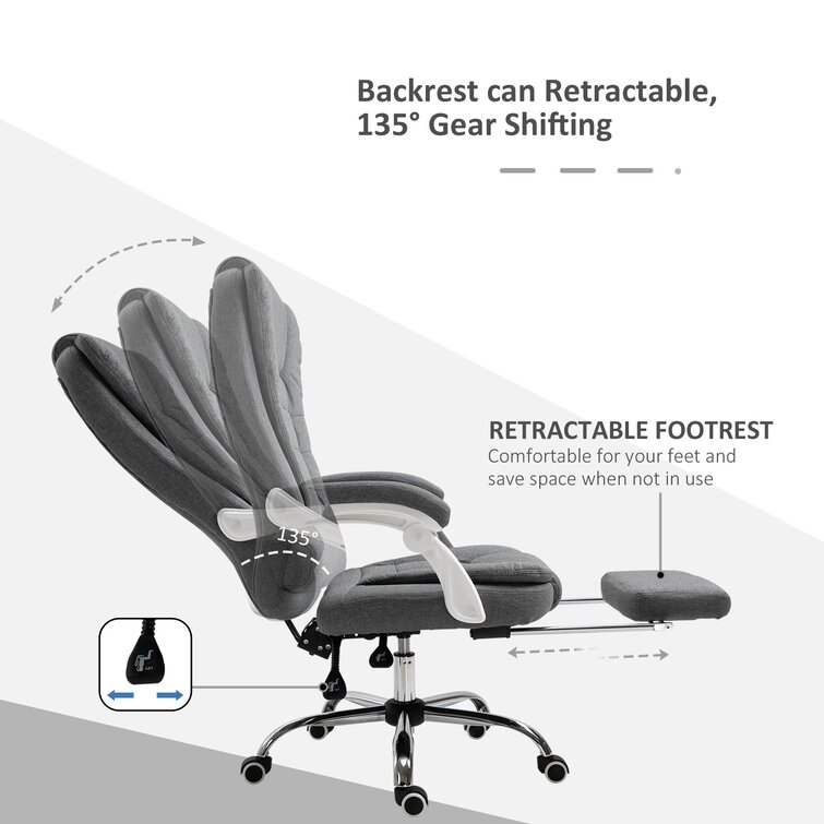 Latitude Run® Mykail Executive Office Chair with Lifting Headrest