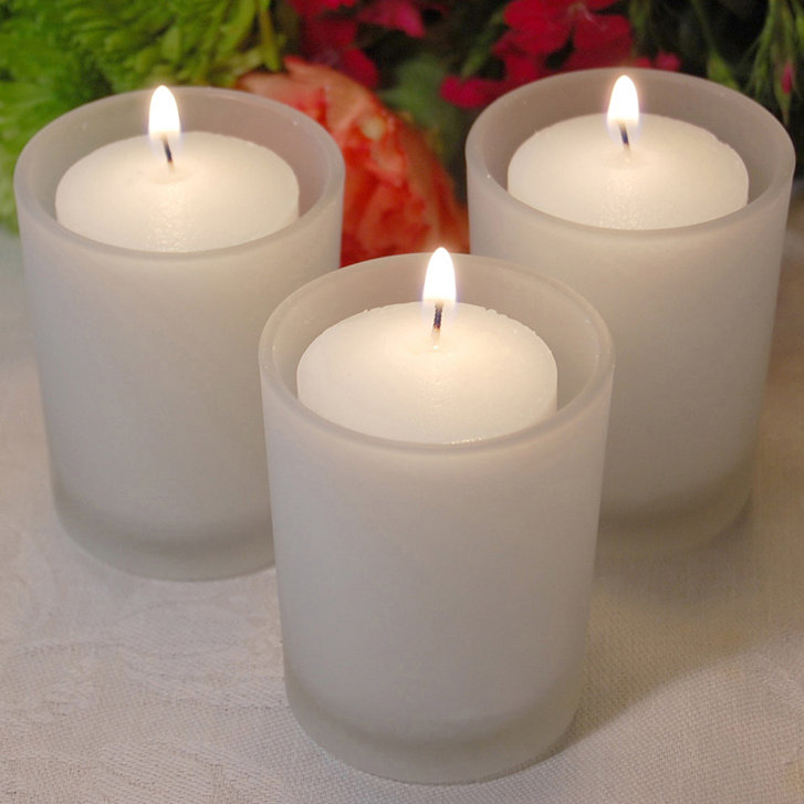 Votive Candles Holders - 12 Count, Frosted