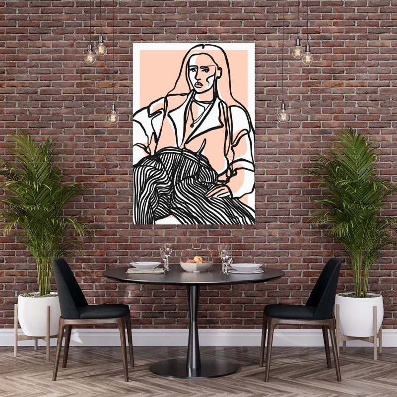 Reproduction d'art mural contemporain «Do you souvenir», 60" H x 40" W