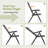 Foldable Outdoor Chair With 3 Adjustable Positions And A Headrest (Set Of 2)