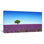 Green Tree among Lavender Flowers Photographic Print on Wrapped Canvas