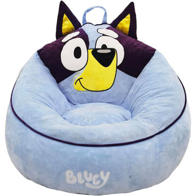 Bluey Kids Foam Filled Bean Bag Chair, Decorative Lounge Chair for Kids by Wrought Studio