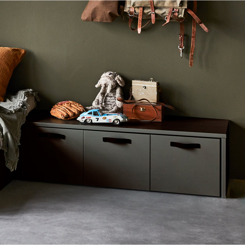 Wood Storage Bench