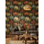 Papier peint botanique jungle foncé-482941035