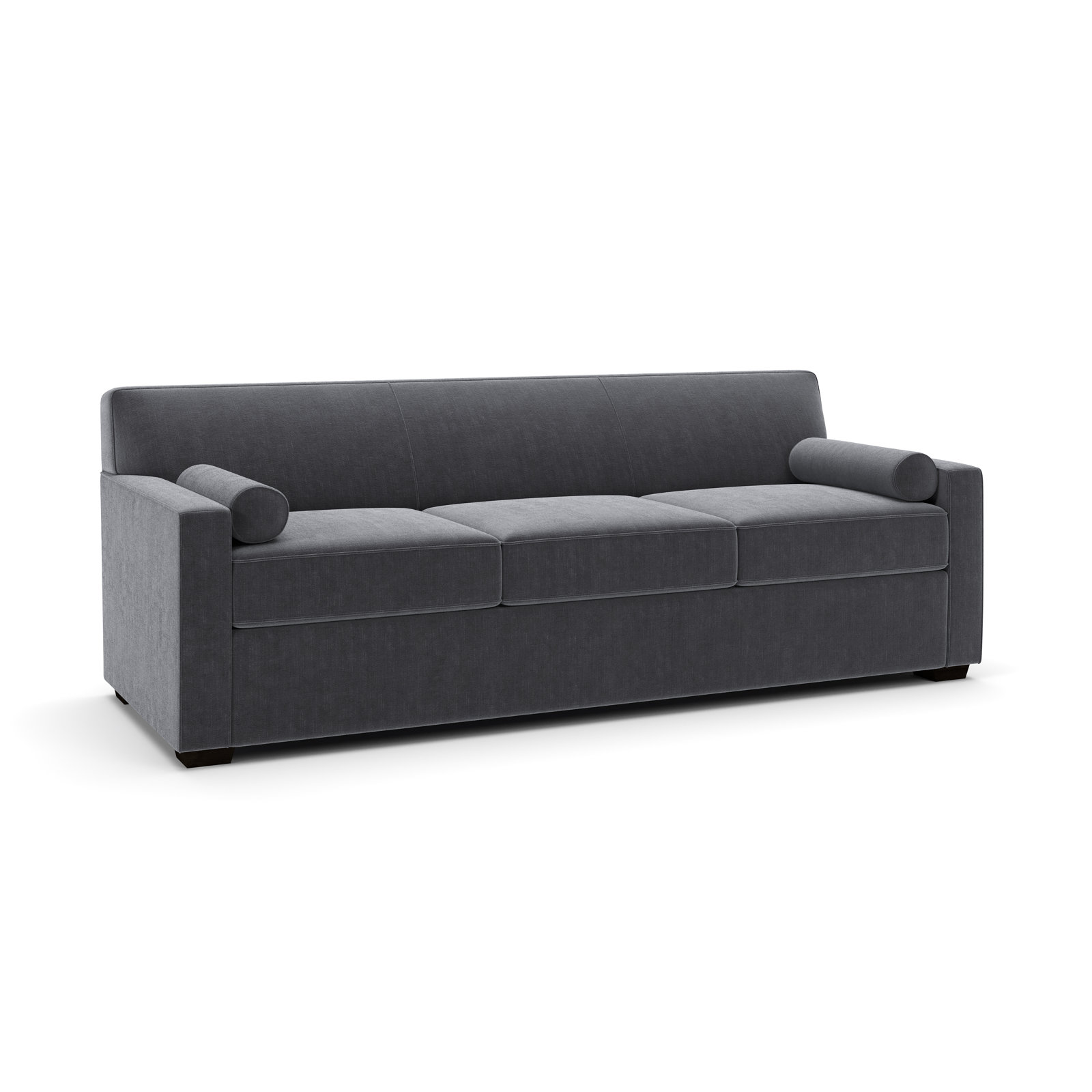 Francesca 92" Upholstered Sofa, Andrew Slate Performance Chenille