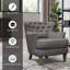 Fauteuil l 32 po capitonné en lin-831465433