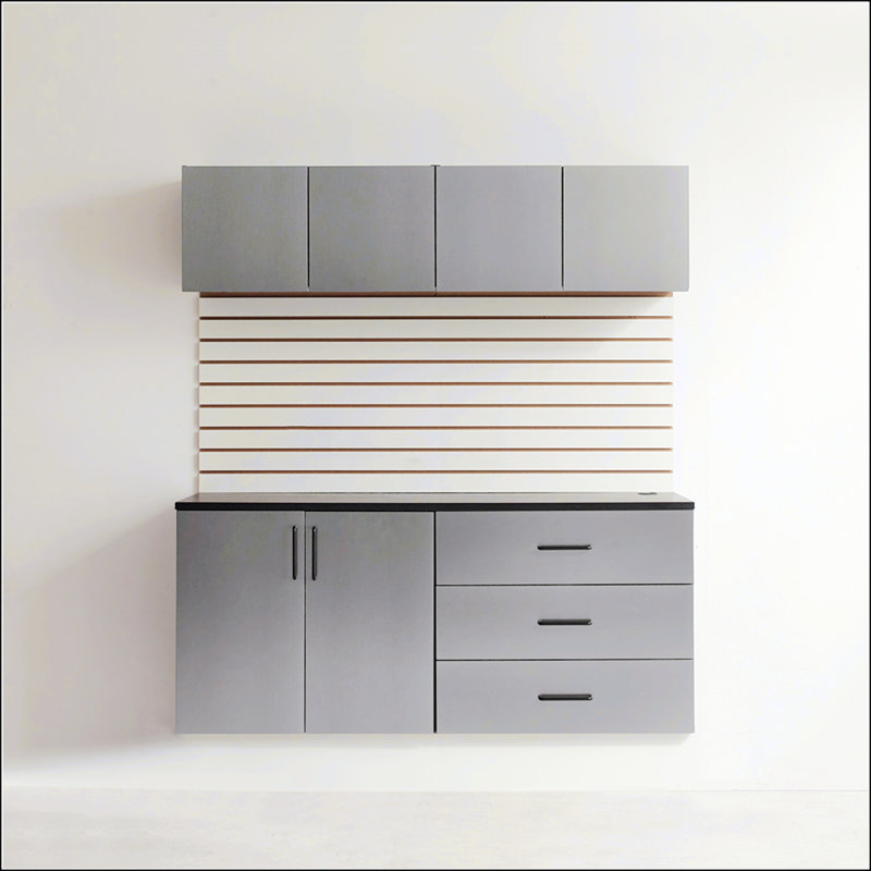 Astro Series 64 In. W X 79 In. H X 20 In. D Garage Cabinet Set, Stylish And Durable Storage Solution With Soft-Closing Mechanisms And Eco-Friendly Materials