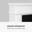 Klarstein 86cm W White Electric Fireplace