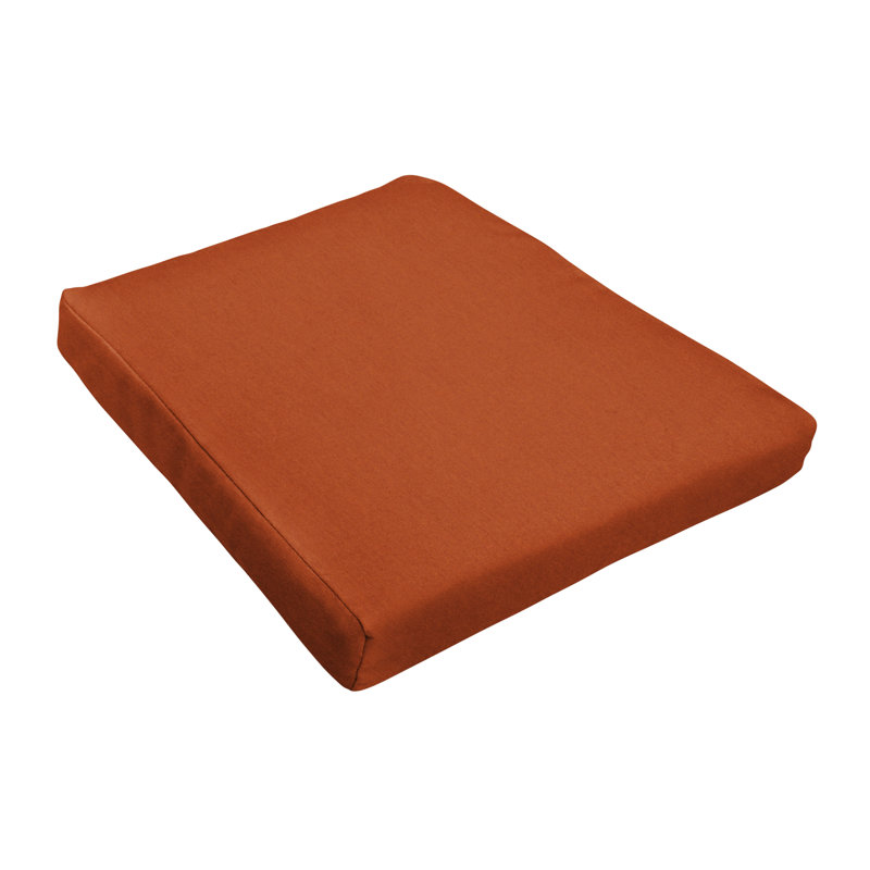 Outdoor 2.5'' Dining Chair Cushion, Canvas Rust Sunbrella® Canvas