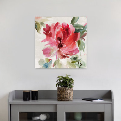Pivoine d'automne I, art naturel délicat et abstrait