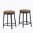 Set Of 2 Swivel Stool With Metal Frame-847177163