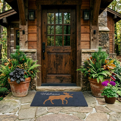 Moose Silhouette Outdoor Doormat