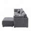 Canapé modulaire modulaire avec console de rangement et repose-pieds mobile, siège d'une largeur de 33 po-656652798