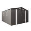 10x12ft Outdoor Storage Shed With Double Door And Vent Windows, Multi - Purpose For Backyard Poolside Large Metal Garden American Design Patio Organization