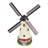 Solar Windmill Lighthouse | Outdoor Garden Statue Accent