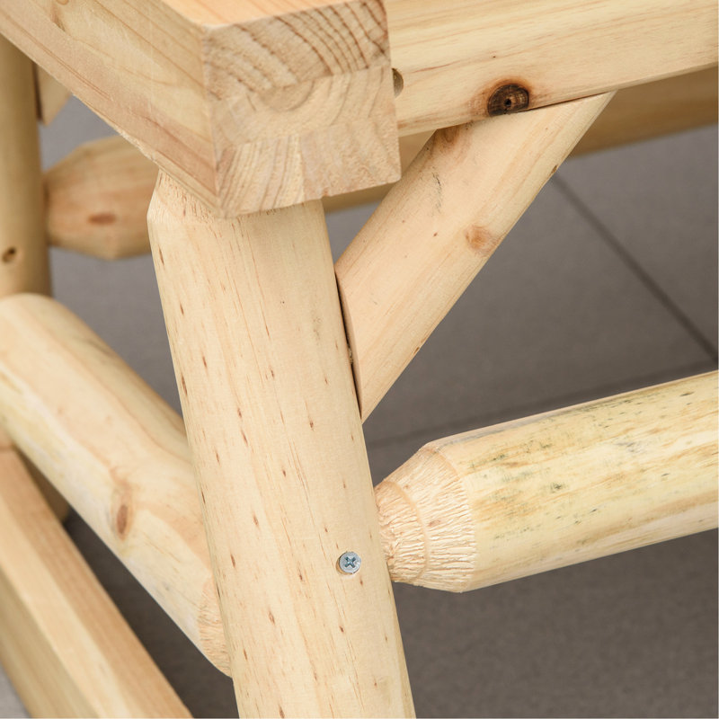 Fauteuil à bascule en bois Log Design