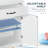 Modern Bathroom Cabinet, Bathroom Floor Cabinet with Doors, White
