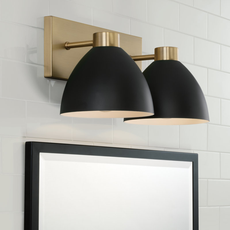 Ross 2 - Light Dimmable Vanity Light, Black