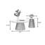 Ensembles de tables basses rondes en pierre-129504778