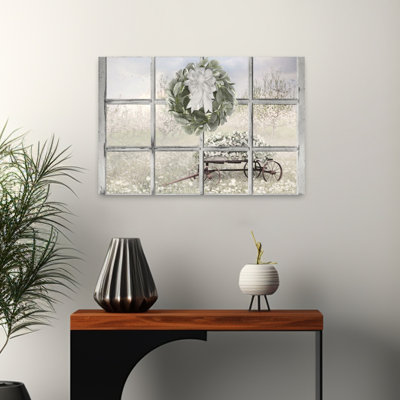 Une vue de fleurs printanières, paysage contemporain abstrait