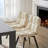 Faux Leather Upholstered Swivel Dining Armchairs  (Set of 2)-429821615-409908240