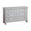 Commode 6 tiroirs Glendale blanc pur