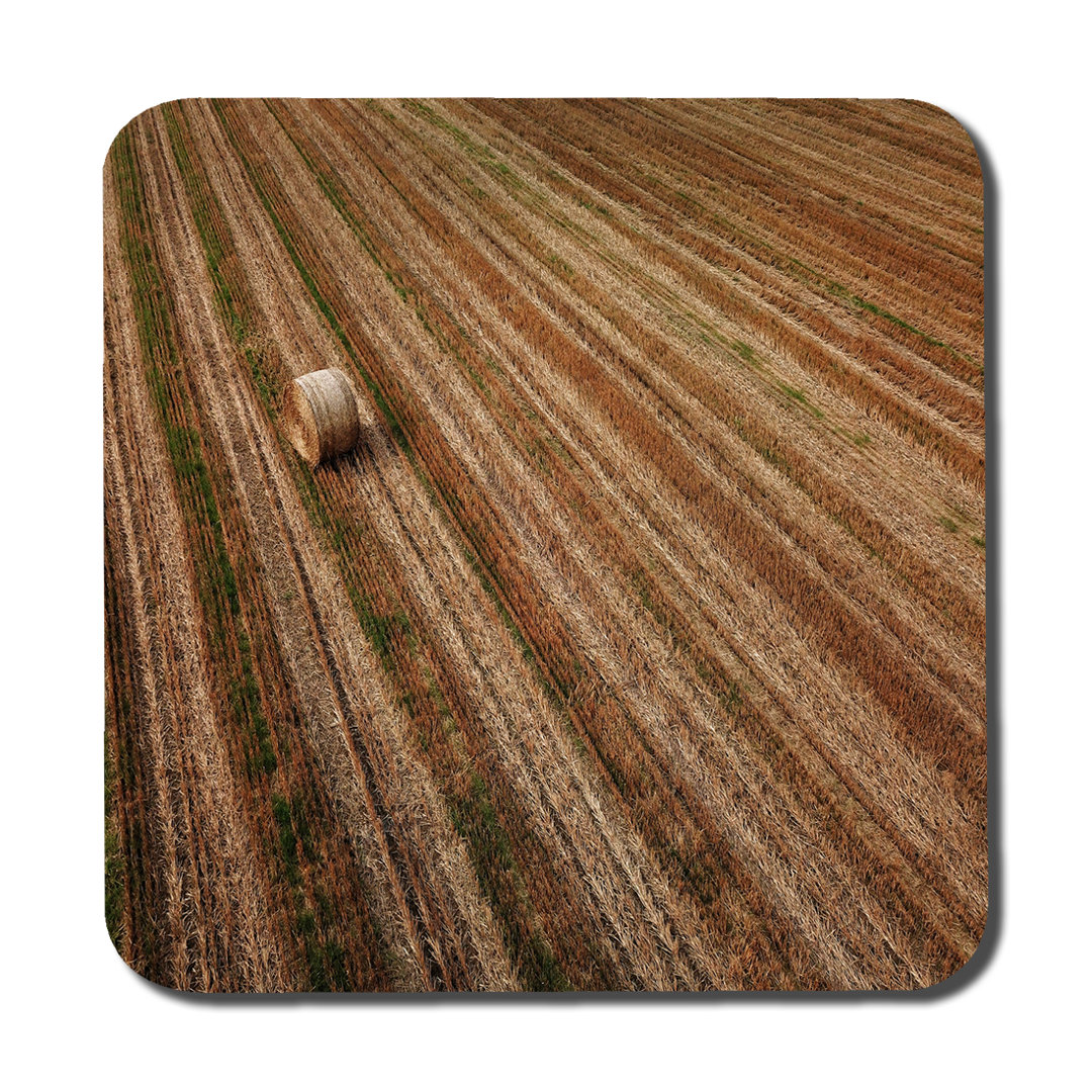 Aerial Hay Bale Fields Coaster