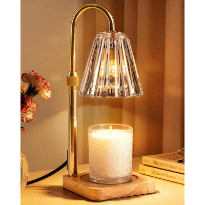 Bougie chauffe-lampe avec gradateur de minuterie pour bougies Yankee à hauteur réglable, cadeaux d'anniversaire pour femme maman sœur, chauffe-lampe en cire rétro maison de campagne décorative