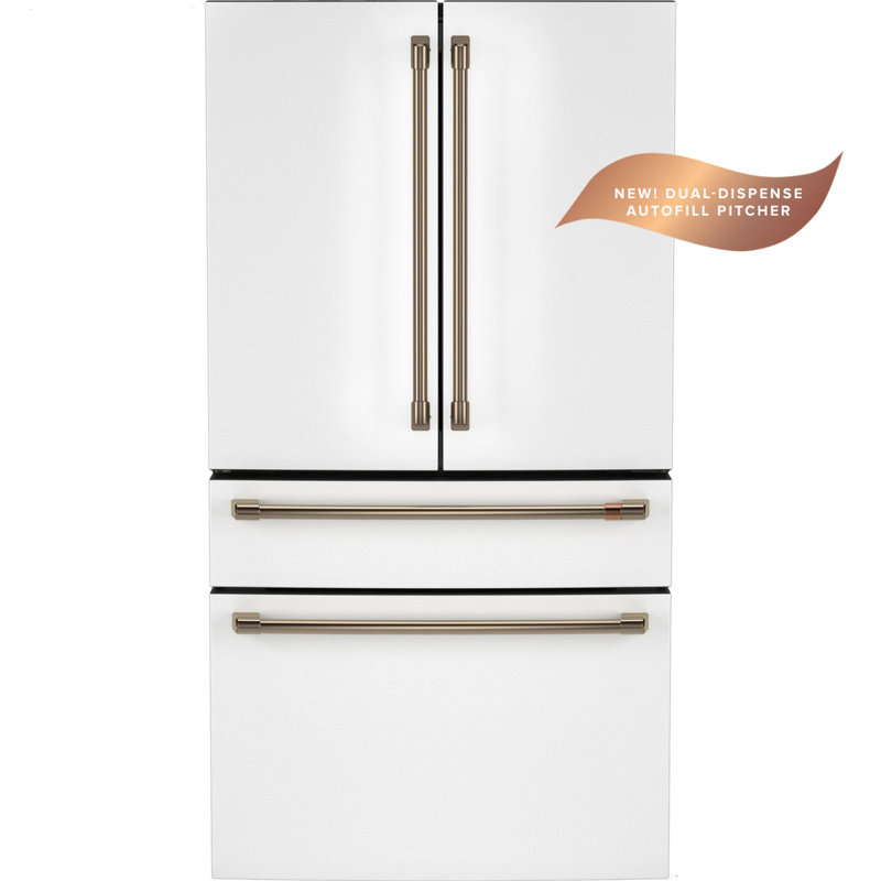 Café ENERGY STAR 23.2 Cu. Ft. Smart Counter-Depth 4-Door French-Door Refrigerator With Dual-Dispense Autofill Pitcher