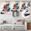 Multicolore Sneaker Chaussure III - Décoration murale mode en métal-87833238
