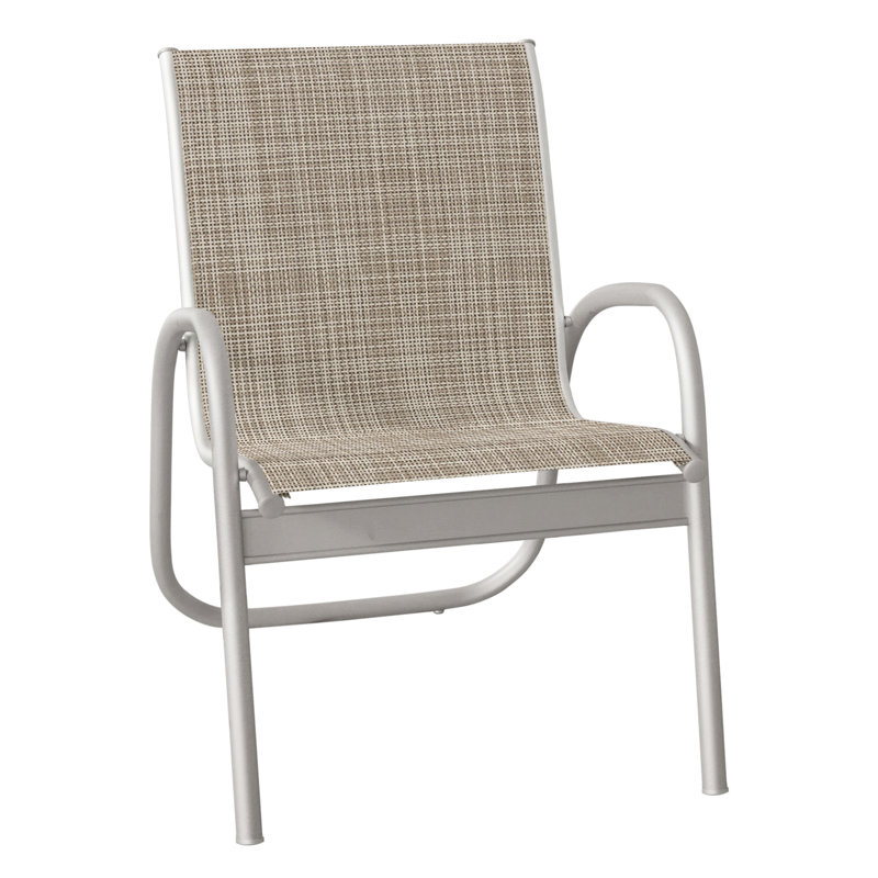 Fauteuil de patio Gardenella, Bristol taupe Sunbrella®, Gris chaleureux texturé