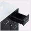 [Cabinet seulement] Meuble-lavabo noir de 36 po (lavabo non inclus)